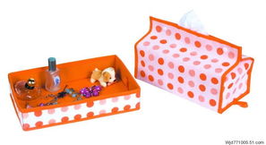 东润创意家居纸巾杂物盒两件套 实用与美观并存的日用杂货新选择